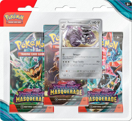 Pokemon SV6 Twilight Masquerade 3pk Blister (PRE-ORDER) - Premier Trading Cards