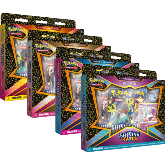 Pokemon Shining Fates Mad Party Pin Collection - Premier Trading Cards