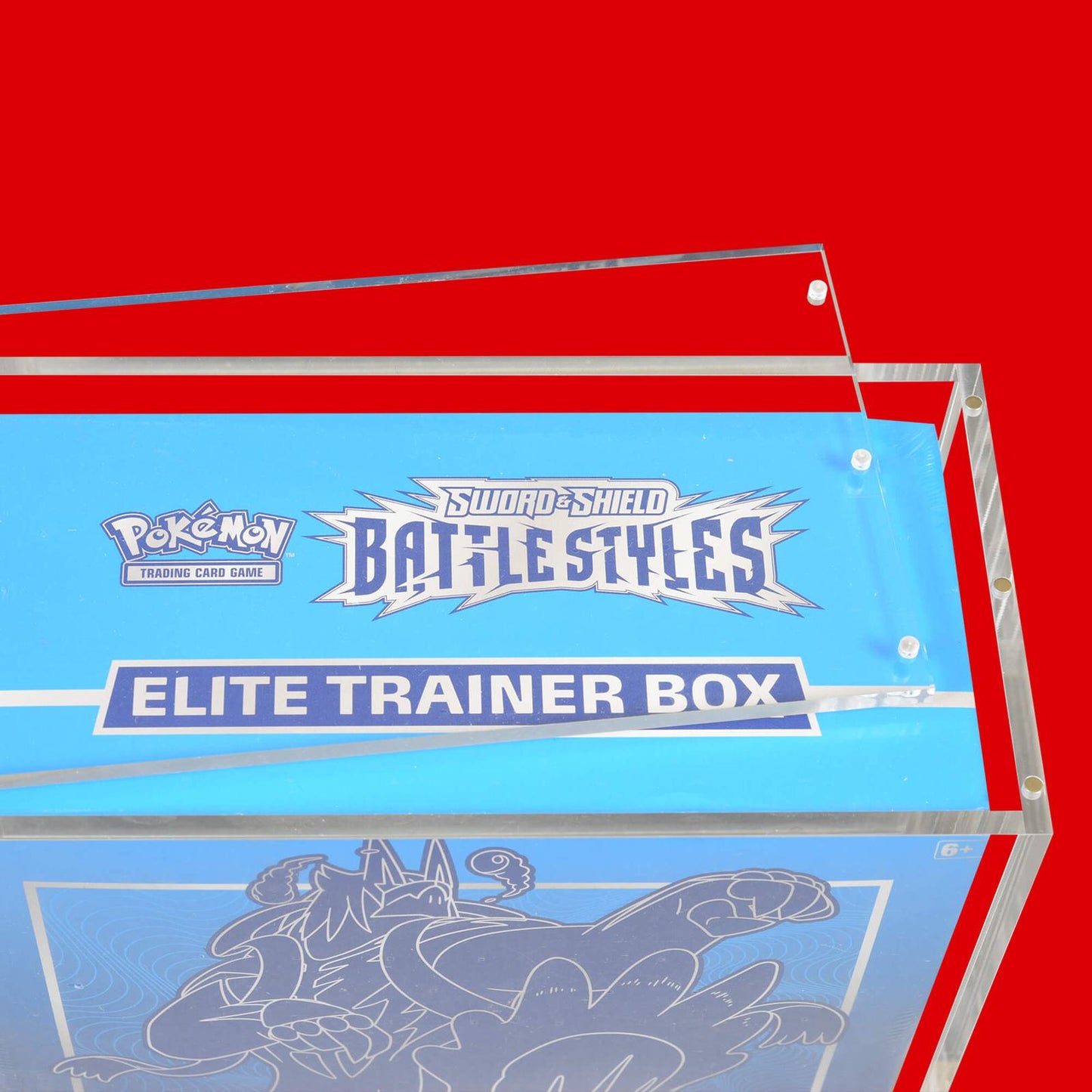 1x EVORETRO Acrylic Case for Pokemon ETB with Magnetic Lid