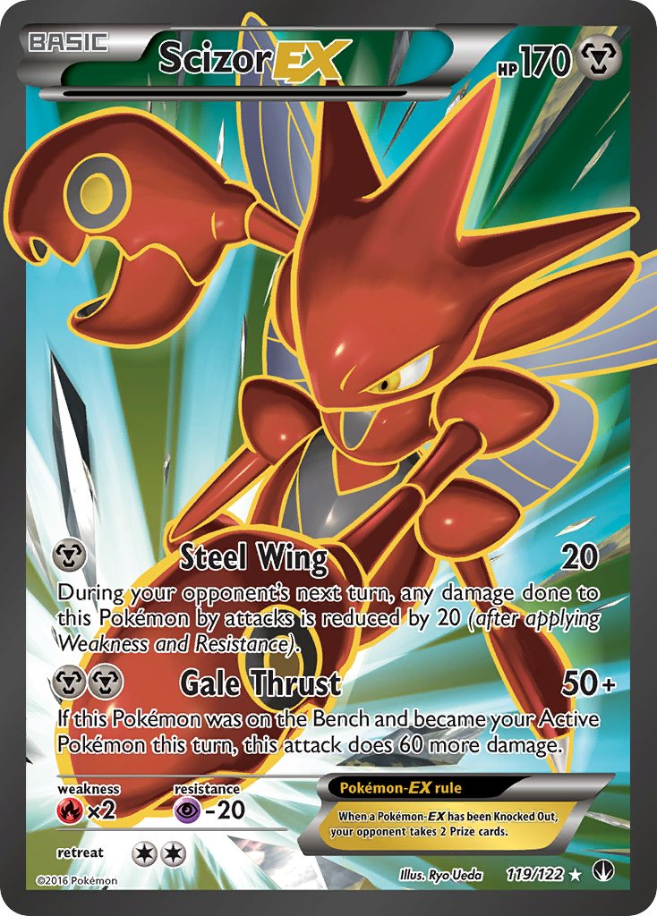 Scizor EX (Full Art) - BREAKpoint Ultra Rare 119/122 - Premier Trading Cards