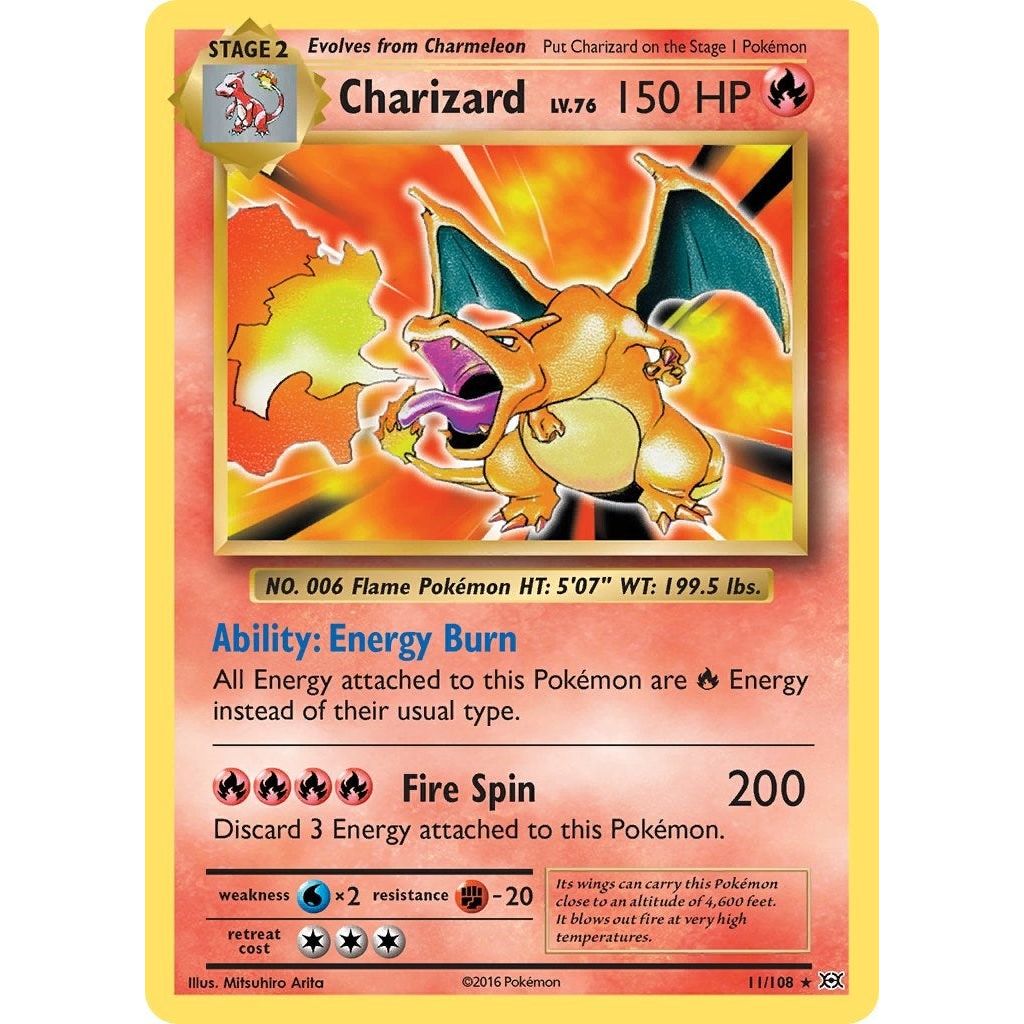 Charizard (11/108) (EVO) - PTC Collectibles