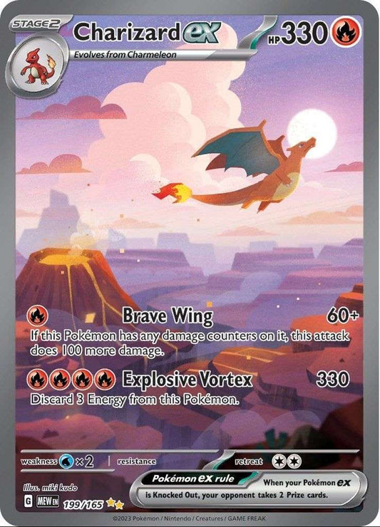 Charizard ex (199/165) (MEW) - PTC Collectibles