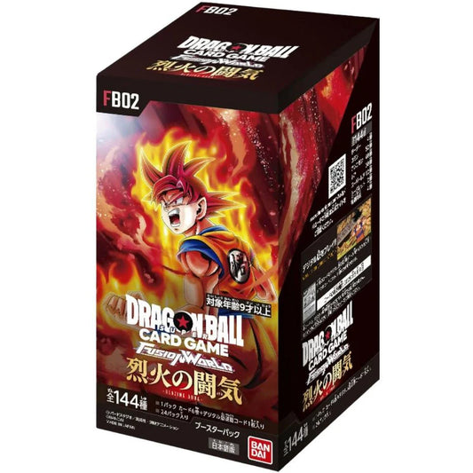 Dragon Ball Super Card Game Fusion World Booster BOX [FB02] Blazing Aura - Japanese - Premier Trading Cards