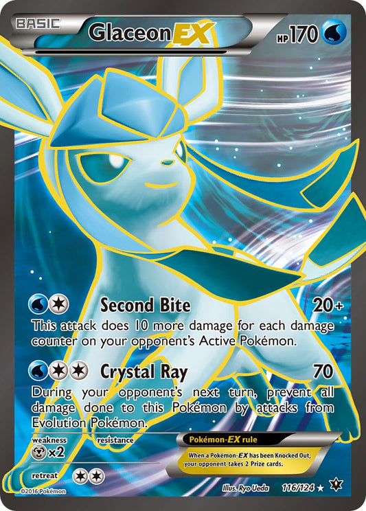 Pokémon - Glaceon EX Full Art (116/124)