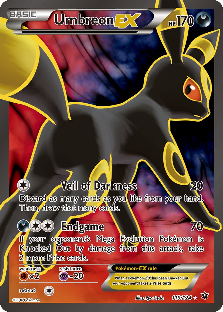Umbreon EX - 119/124 - Full Art Ultra Rare
