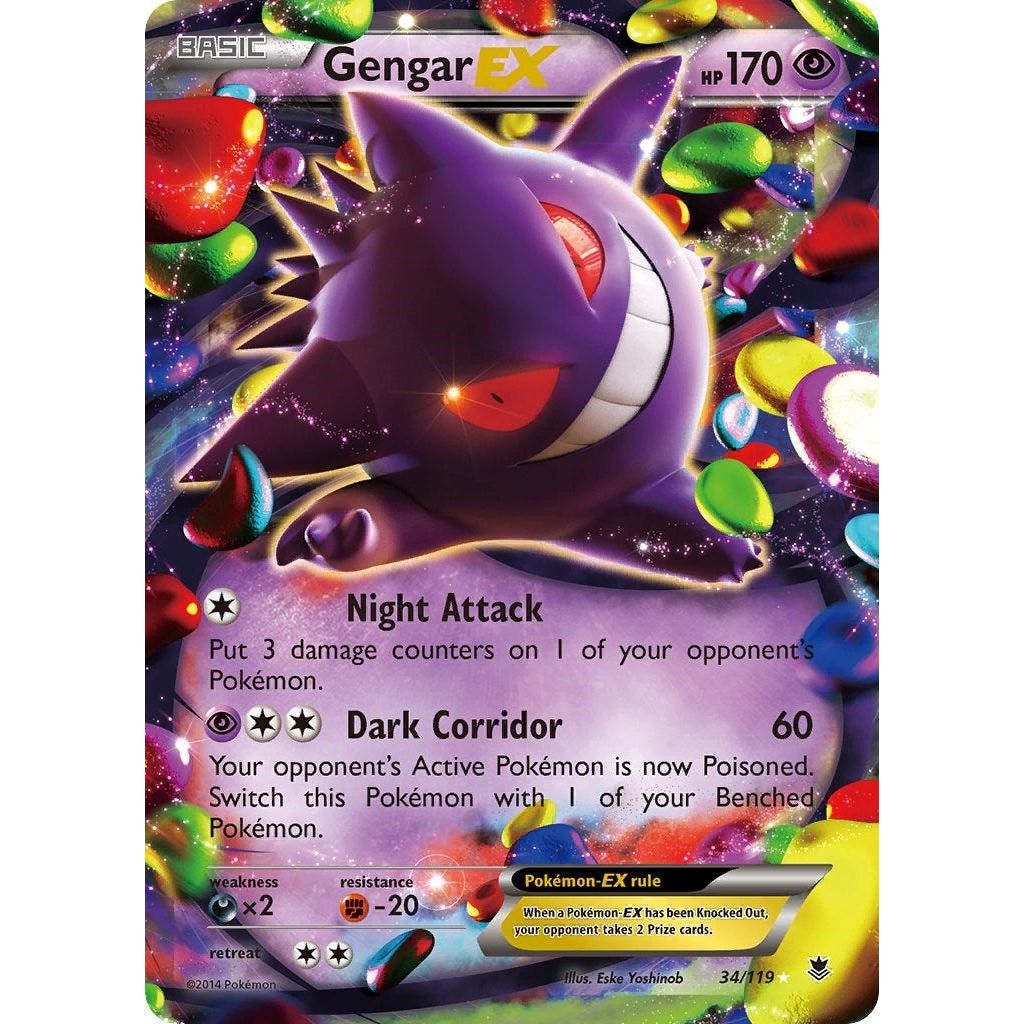 Gengar EX (34/119) (PHF) - PTC Collectibles