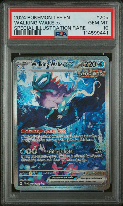 Walking Wake ex - 205/162 - Special Illustration Rare - Temporal Forces - PSA 10