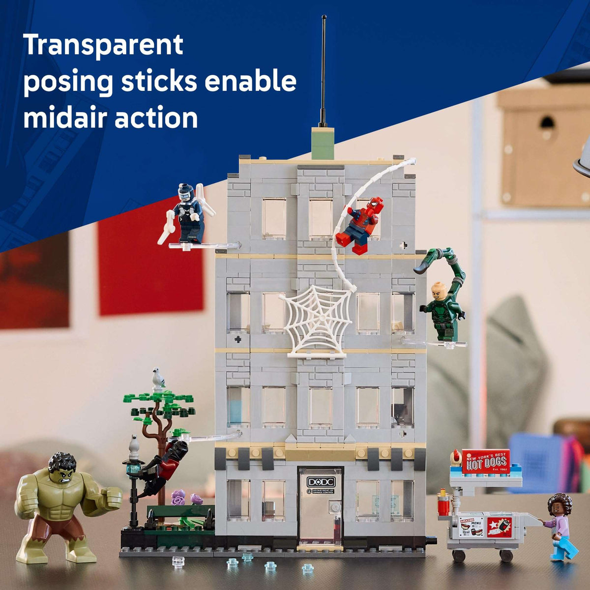 LEGO Marvel Spider-Man vs Hulk Epic Clash - Super Hero Building Toy for Boys & Girls, Ages 8+ - Includes 5 Minifigures & Hulk Figure - Spiderman Toy for Fans - Gift for Birthdays - 76350 🍁 All In One Marketplace Canada - PTC Collectibles