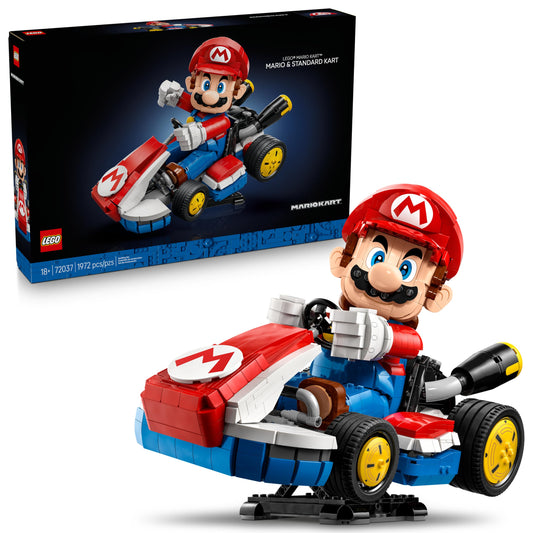 LEGO Super Mario: Mario Kart – Mario & Standard Kart 3D Puzzle for Adults - DIY Book Shelf & Room Decor for Men & Women, Ages 18+ - Arts & Crafts for Adult Gamers - Birthday Gift Idea - 72037 🍁 All In One Marketplace Canada - PTC Collectibles