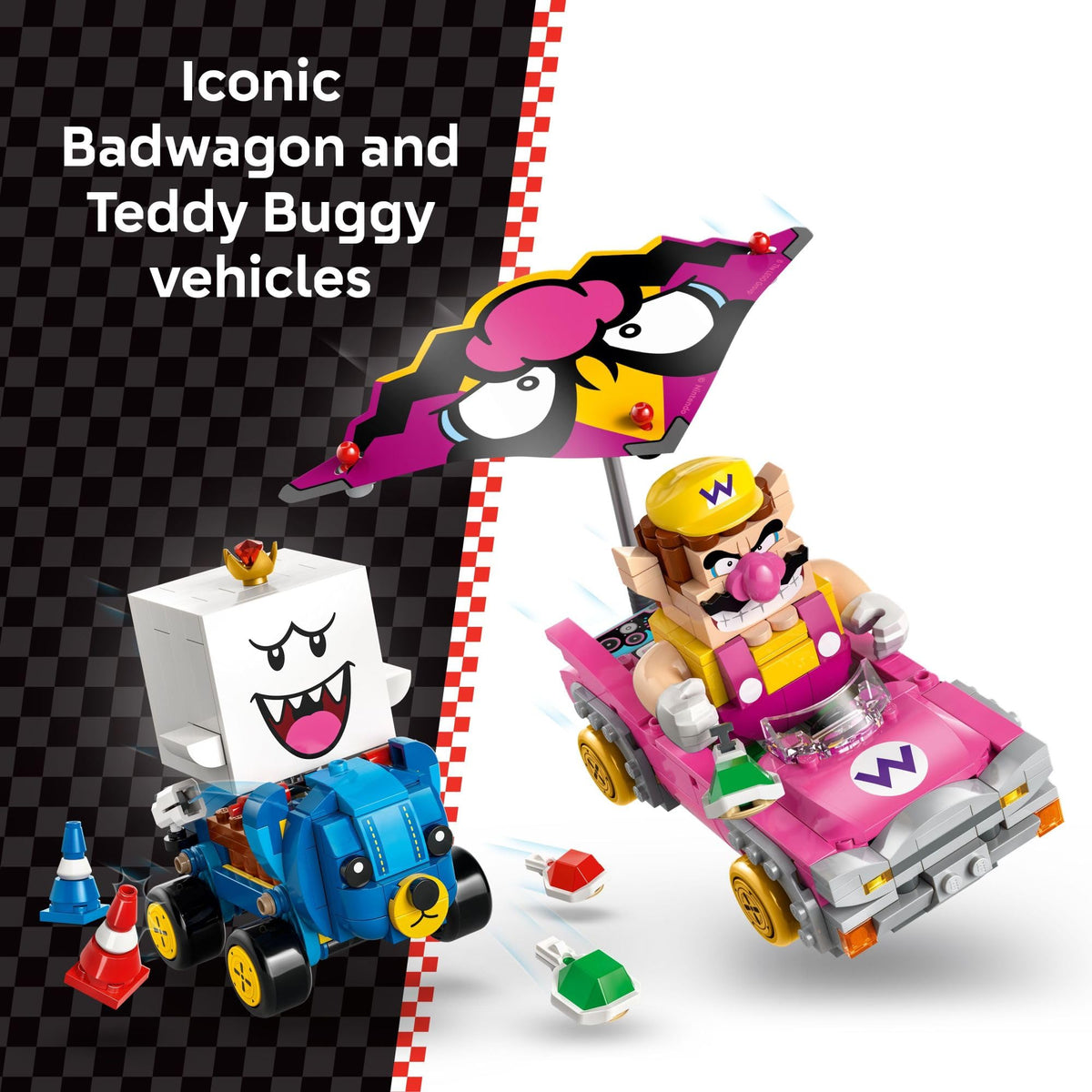 LEGO Super Mario: Mario Kart – Wario & King Boo Building Toy for Kids - Buildable Car Toys W/Drifting Action for Boys & Girls, Ages 8+ - Pretend Play Gift Idea for Birthdays & Any Gaming Fans - 72038 🍁 All In One Marketplace Canada - PTC Collectibles