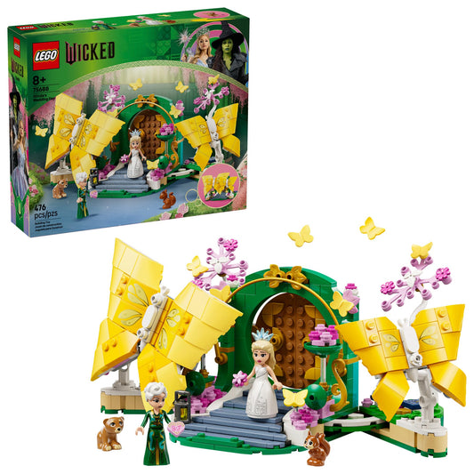 LEGO Wicked Glinda's Wedding Day Building Toy - Pretend Playset with 2 Minidolls, 2 Animal Toy Figures, & 2 Poseable Butterflies - Building Blocks for Kids, Ages 8+ - Gift for Girls & Boys - 75688 🍁 All In One Marketplace Canada - PTC Collectibles