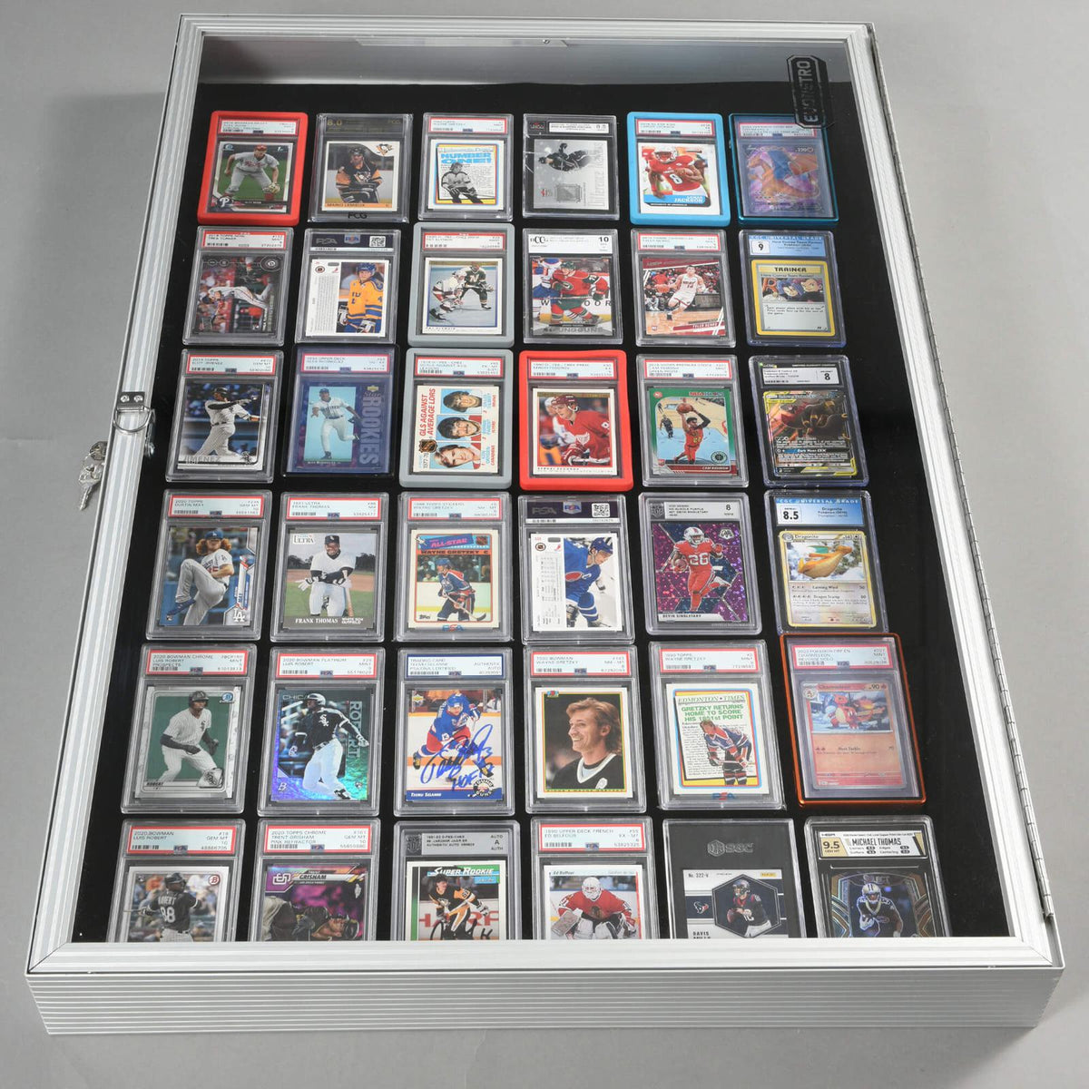 lockable card display case EVORETRO 36 x 24 x 4