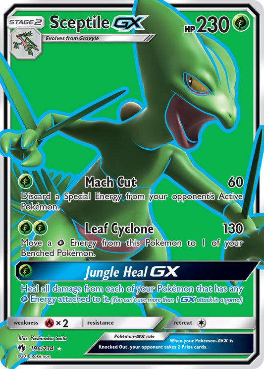 Pokémon - Sceptile GX (196/214) [Lost Thunder] - Premier Trading Cards