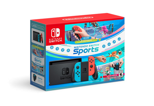 Nintendo Switch with Switch Sports + Leg Strap Bundle - Nintendo Switch Sports Bundle Edition 🍁 All In One Marketplace Canada - PTC Collectibles