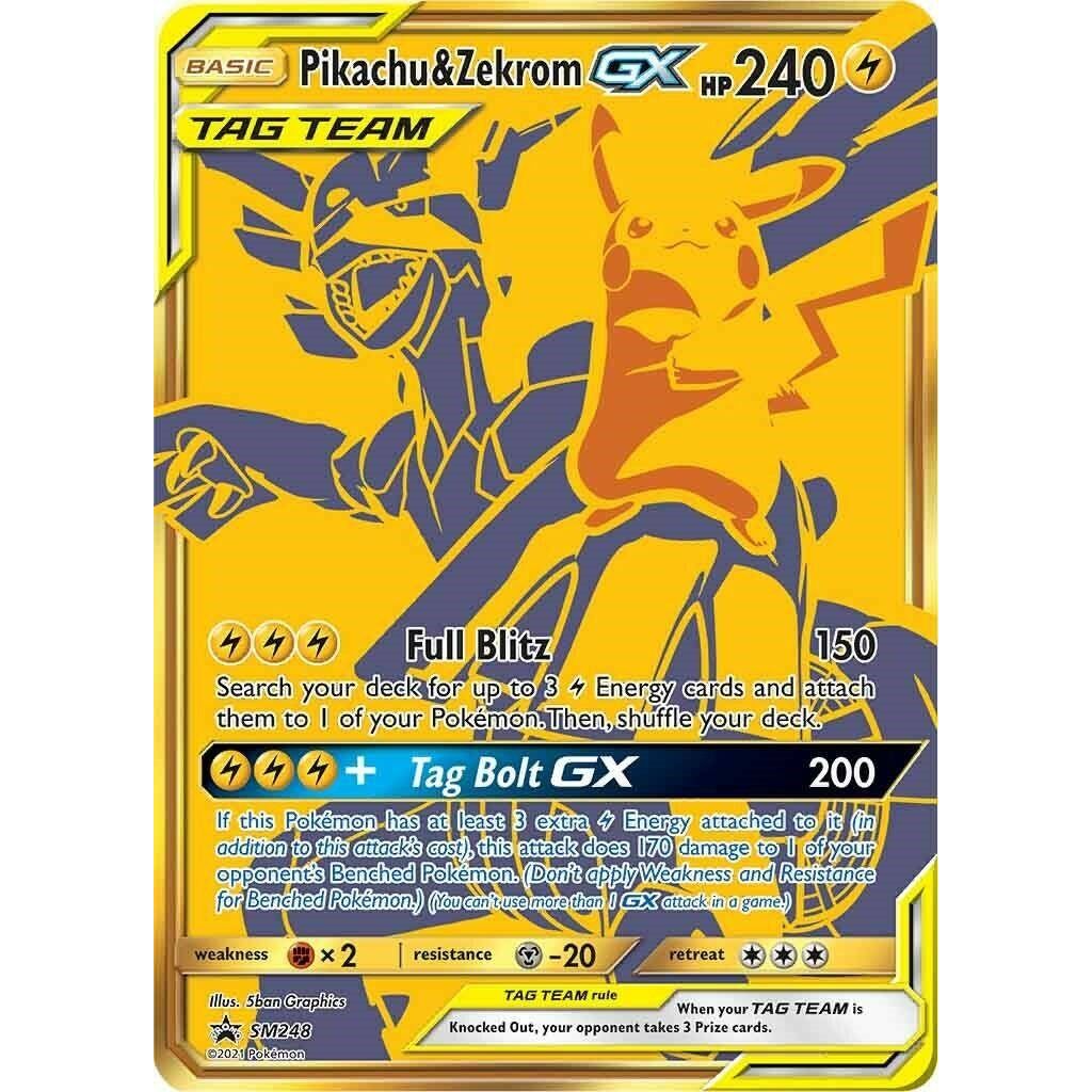 Pikachu & Zekrom GX - SM248 (SM248) (SMP) - PTC Collectibles
