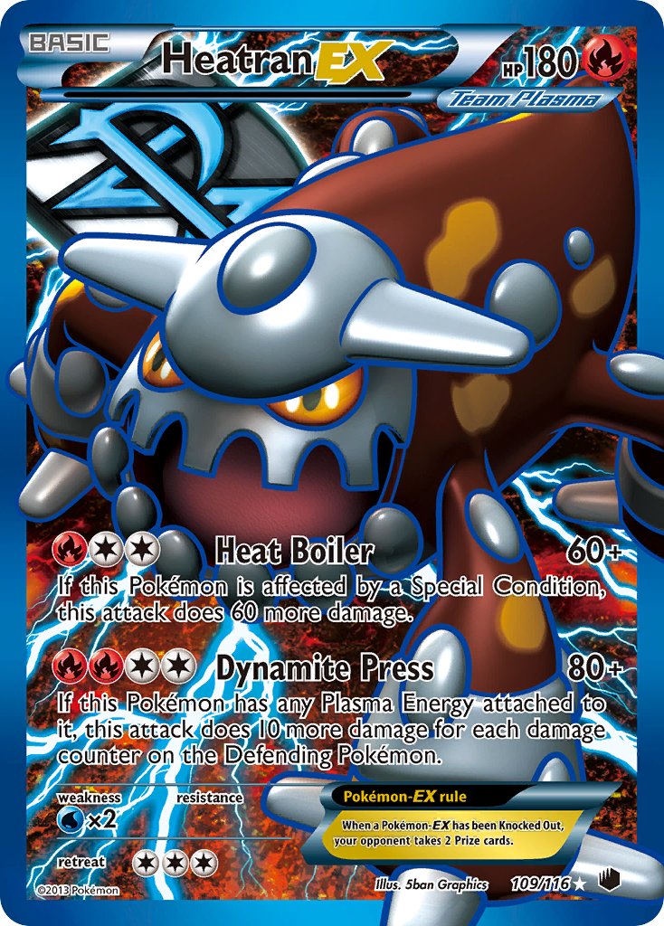 Heatran EX (Team Plasma) (Full Art) (109/116) - Plasma Freeze Holofoil