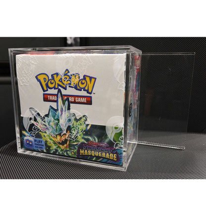 Pokemon Booster Box w/ Sliding Lid Anti-UV - EVORETRO Acrylic Protector 4.0MM - PTC Collectibles