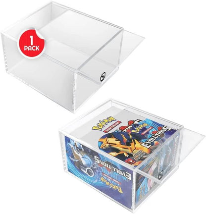 Pokemon Booster Box w/ Sliding Lid Anti-UV - EVORETRO Acrylic Protector 4.0MM - PTC Collectibles