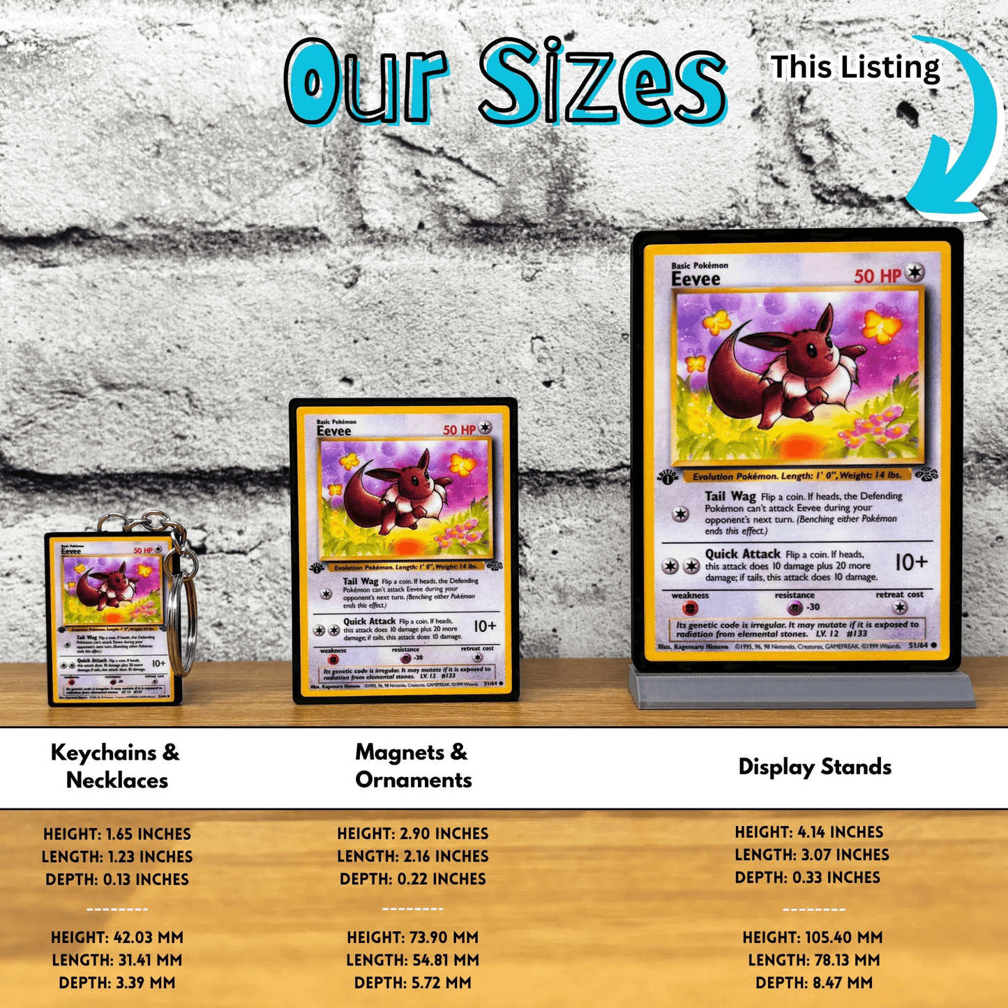 Pokemon Card Display Stands 101-151 (XXL)
