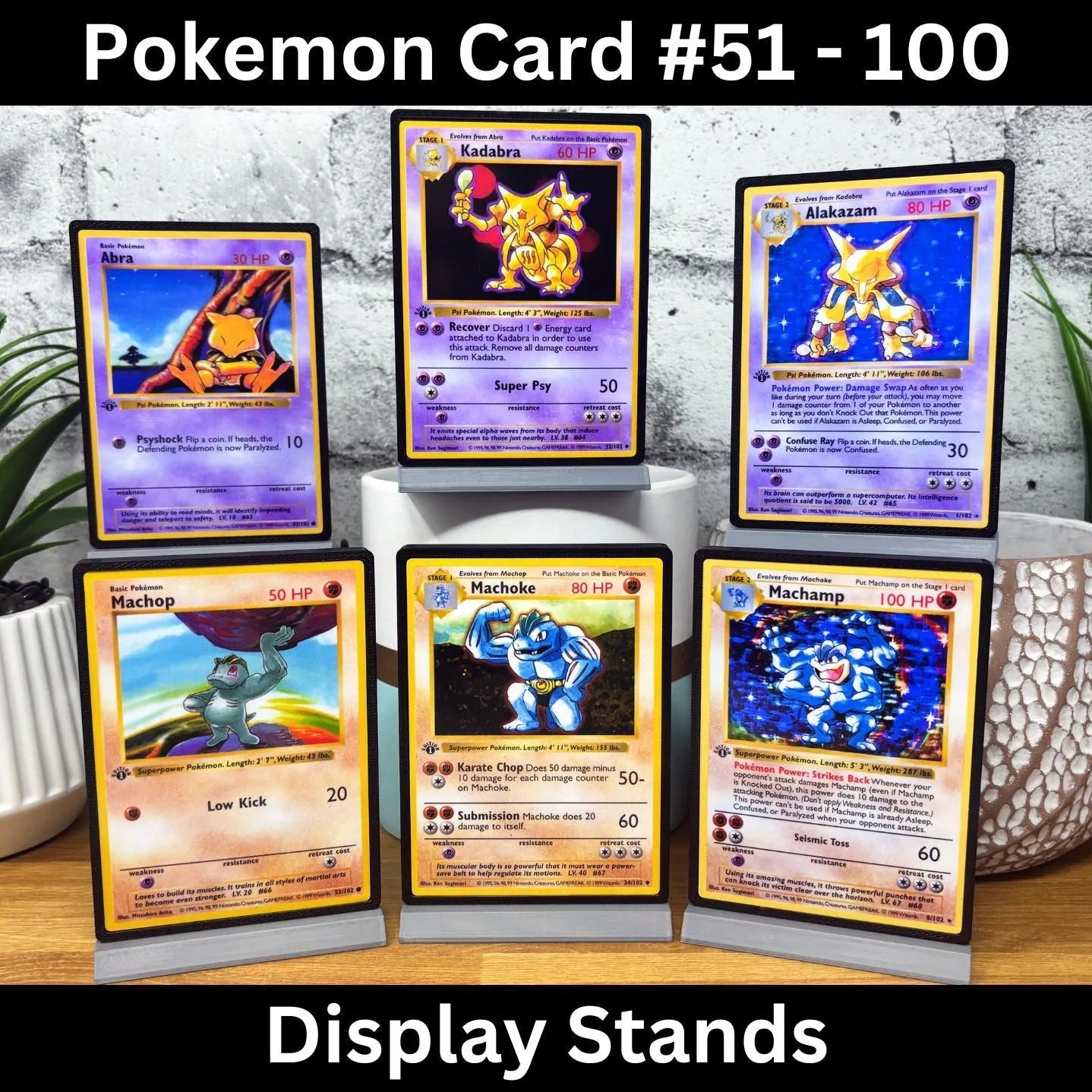 Pokemon Card Display Stands 51-100 (XXL)