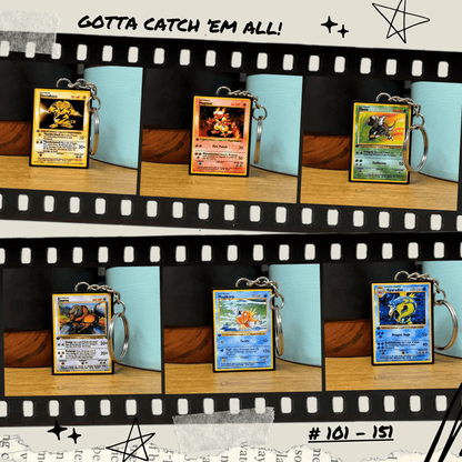 Pokemon Card Keychains (101-151)