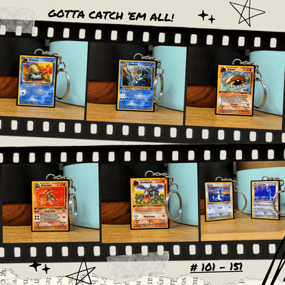 Pokemon Card Keychains (101-151)