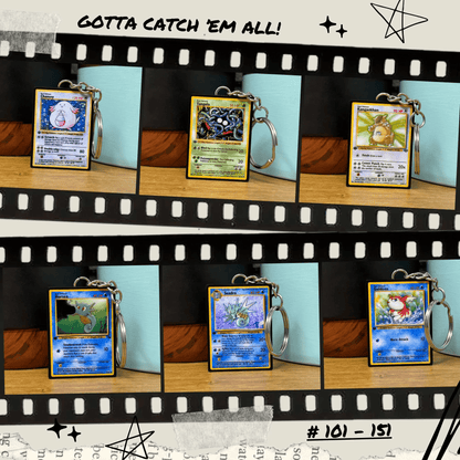 Pokemon Card Keychains (101-151)