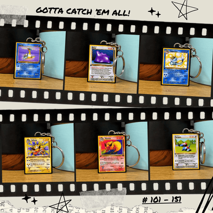 Pokemon Card Keychains (101-151)