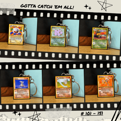 Pokemon Card Keychains (101-151)