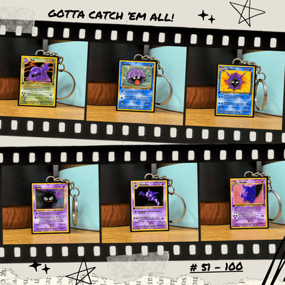 Pokemon Card Keychains (51-100)
