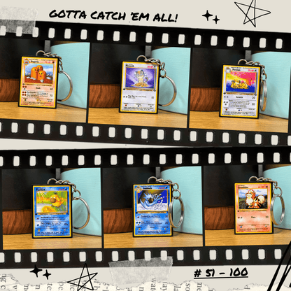 Pokemon Card Keychains (51-100)