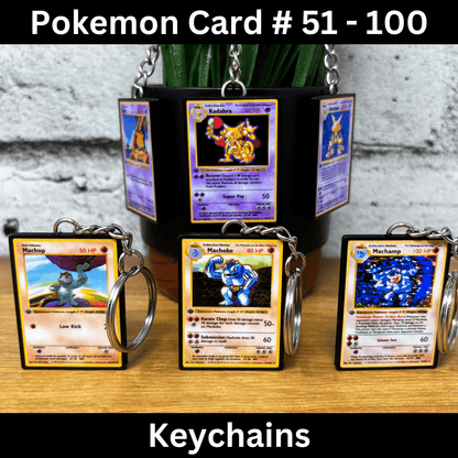 Pokemon Card Keychains (51-100)
