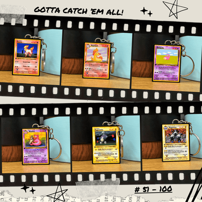 Pokemon Card Keychains (51-100)
