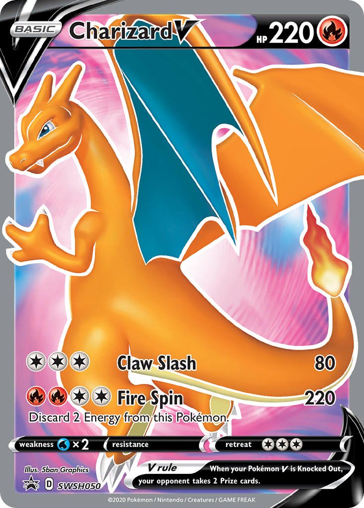 Pokémon - Charizard V (SWSH050) - PTC Collectibles