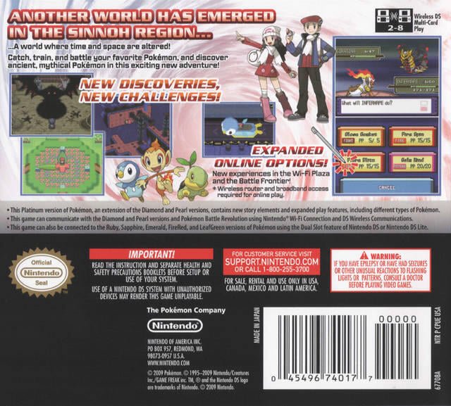 Pokémon Platinum Version - PTC Collectibles