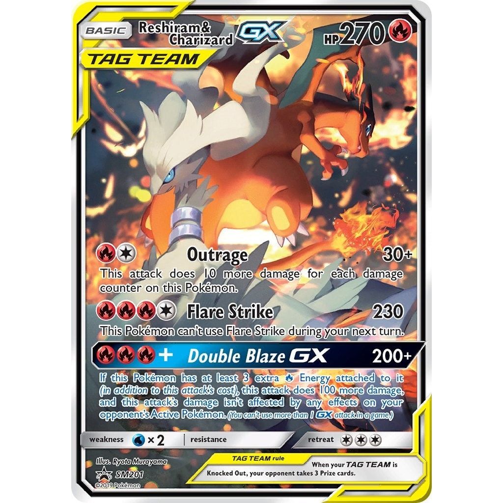 Reshiram & Charizard GX - SM201 (SM201) (SMP) - PTC Collectibles