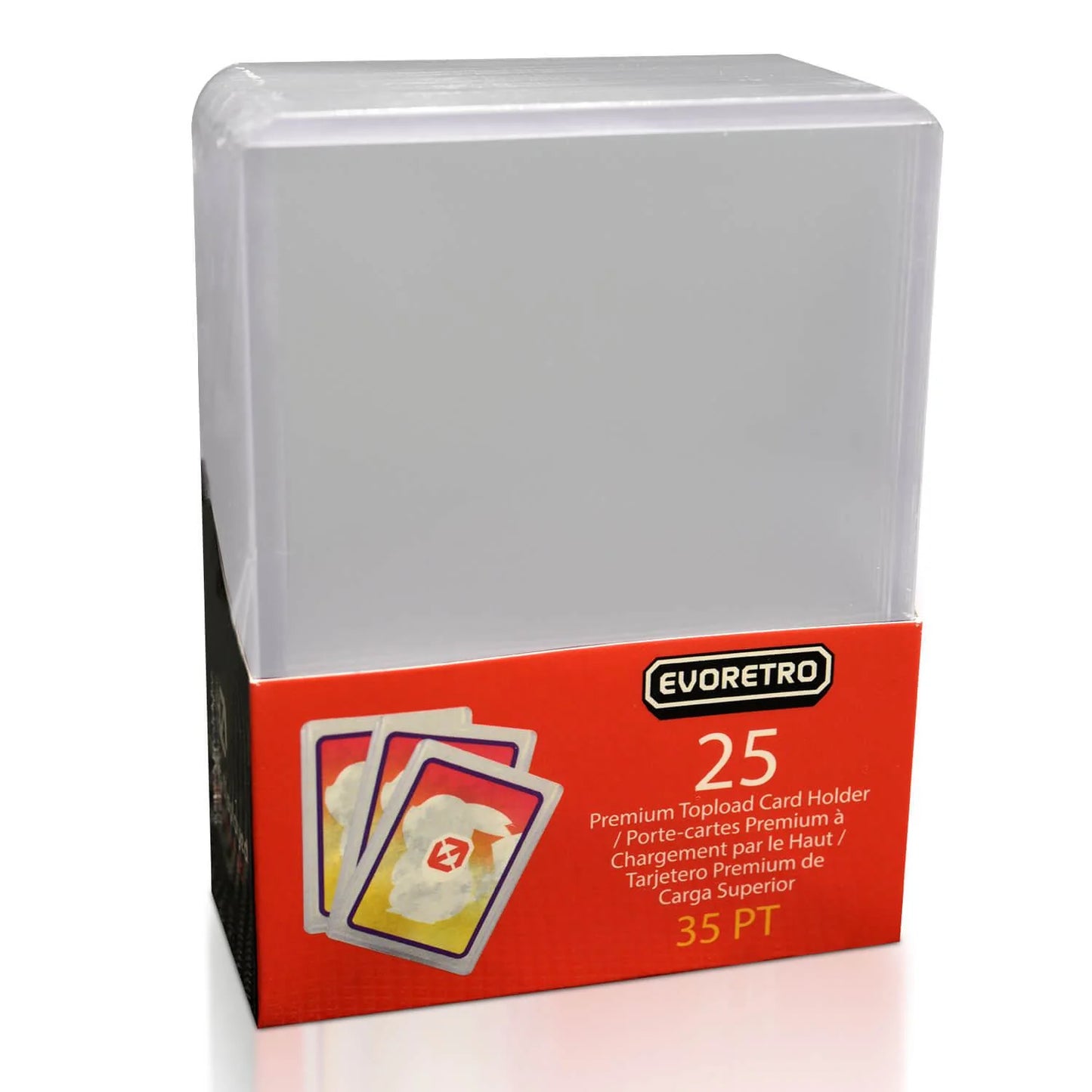EVORETRO 3x4 Toploader, 25 Pack - Premier Trading Cards