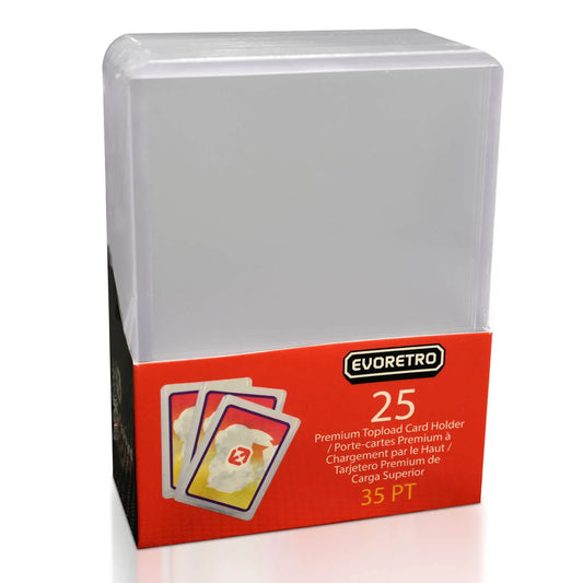 EVORETRO 3x4 Toploader, 25 Pack