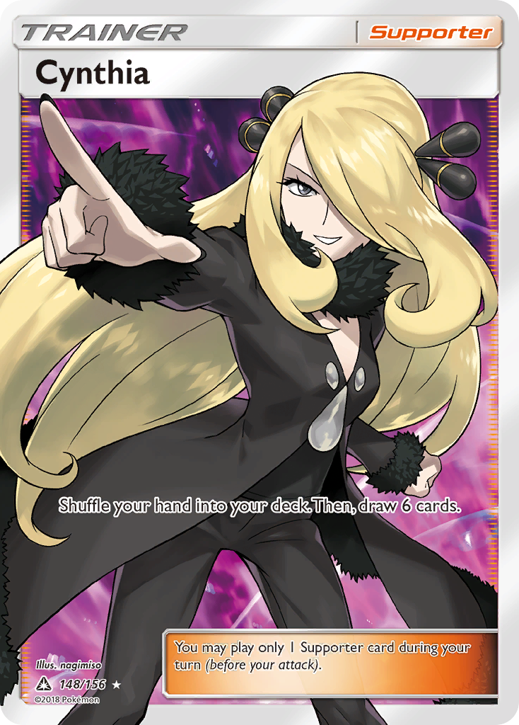 Pokemon Ultra Prism - Cynthia 148/156 - Full Art Trainer