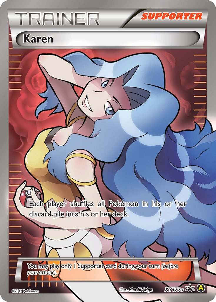 Pokémon - Karen Full Art (XY177a)
