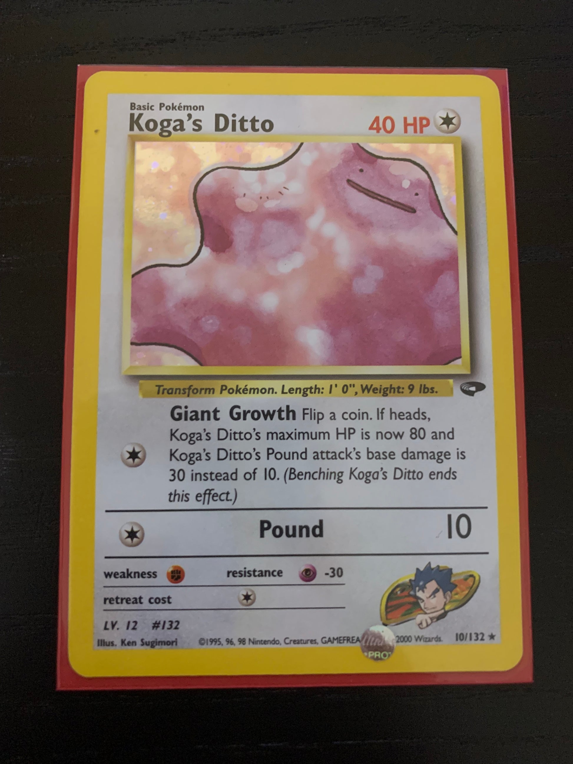 Koga's Ditto - 10/132 - Holo Unlimited PTC Collectibles Koga's Ditto - 10/132 - Holo Unlimited PTC Collectibles