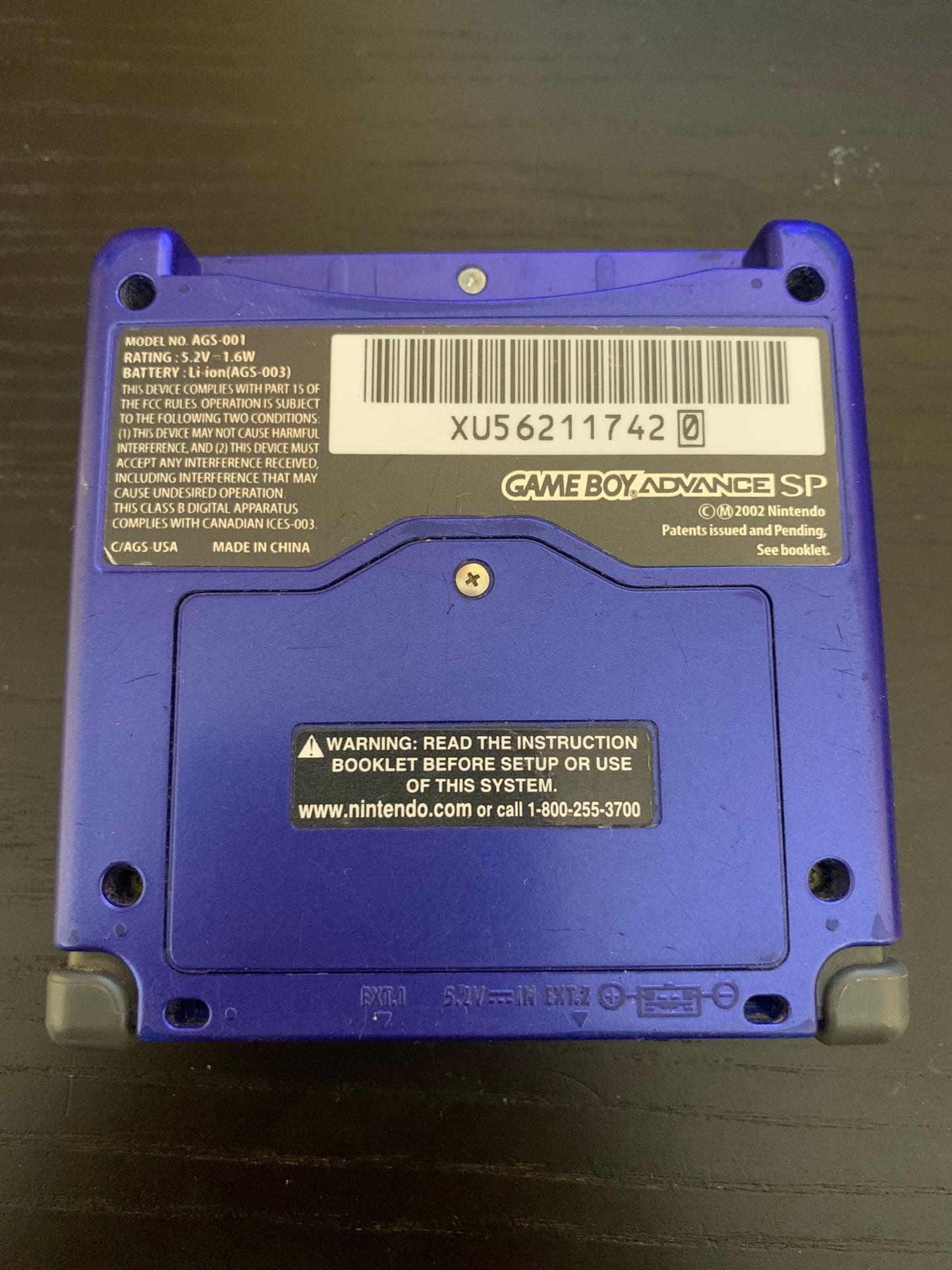 GameBoy Advance SP System Cobalt Blue w/Charger - AGS 001 - Premier Trading Cards