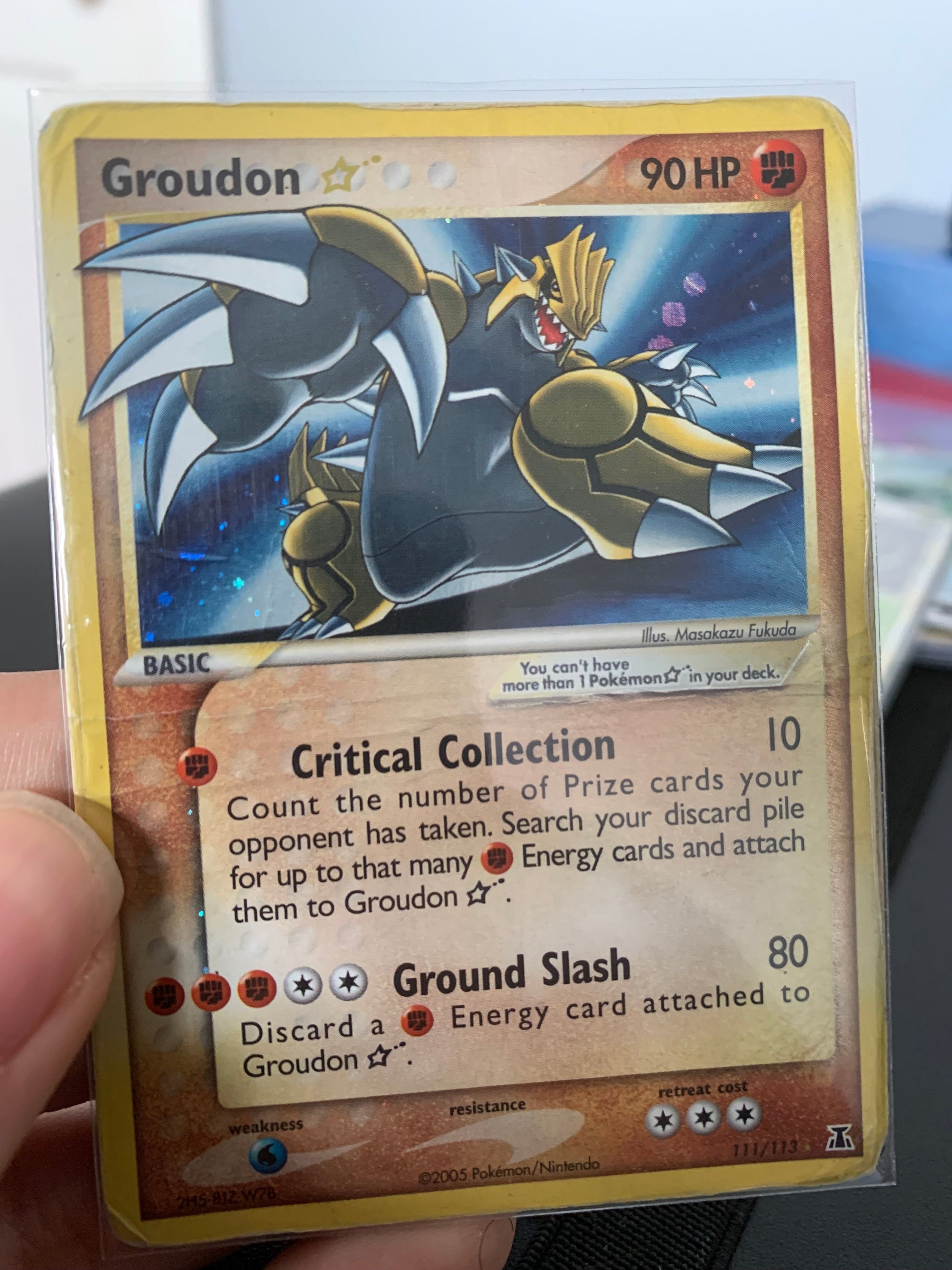 Groudon Gold Star - 111/113 - Ultra Rare PTC Collectibles Groudon Gold Star - 111/113 - Ultra Rare PTC Collectibles