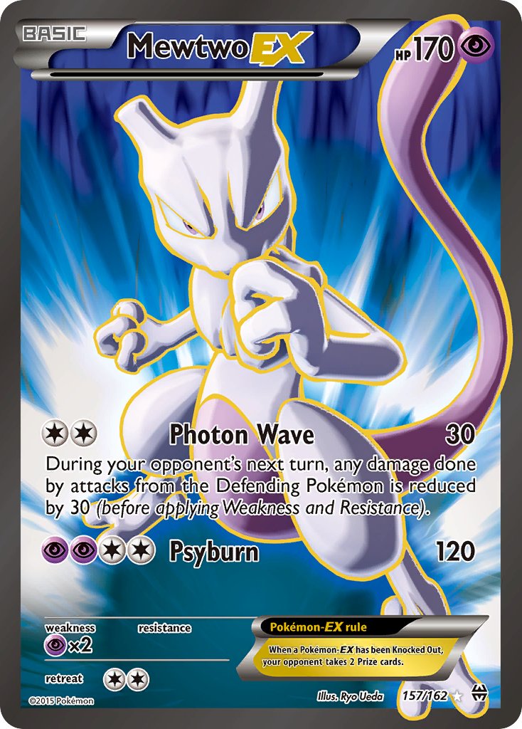 Mewtwo EX - 157/162 - Full Art Ultra Rare - Premier Trading Cards