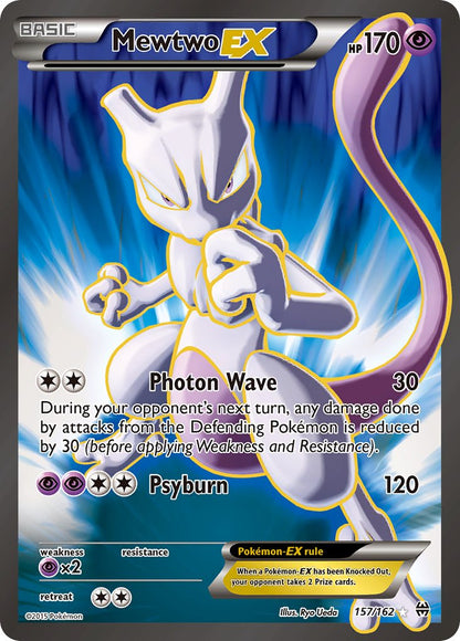 Mewtwo EX - 157/162 - Full Art Ultra Rare - Premier Trading Cards