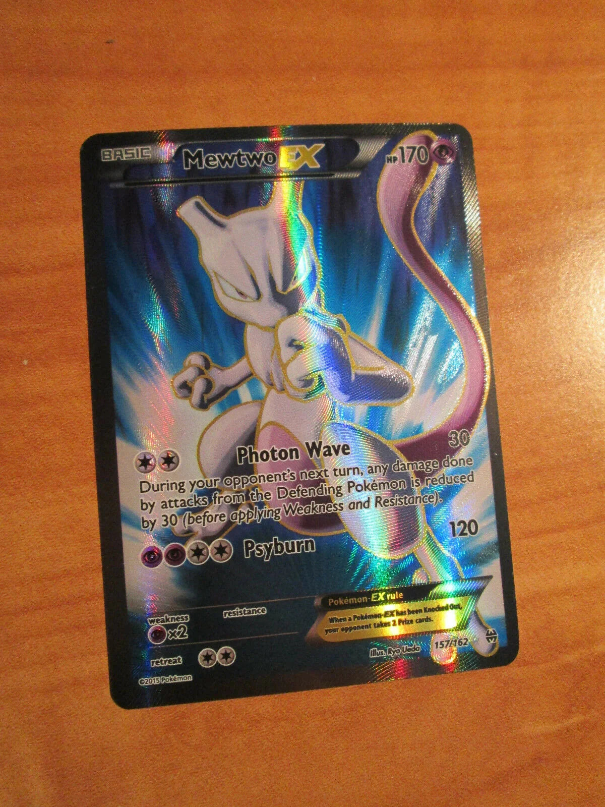 2015 rare pokemon cards Mewtwo EX - 157/162